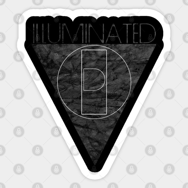 ILLUMINATED VOID - logo - Esoteric Electro Black Ambient Sticker by AltrusianGrace